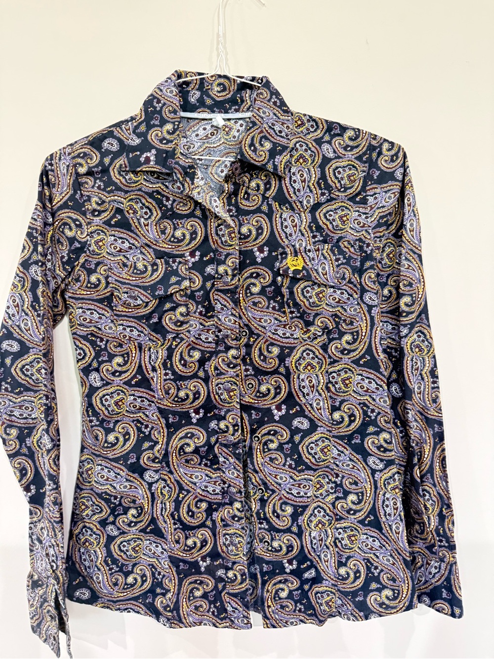 Cinch Women's Navy Paisley Button-Down Shirt